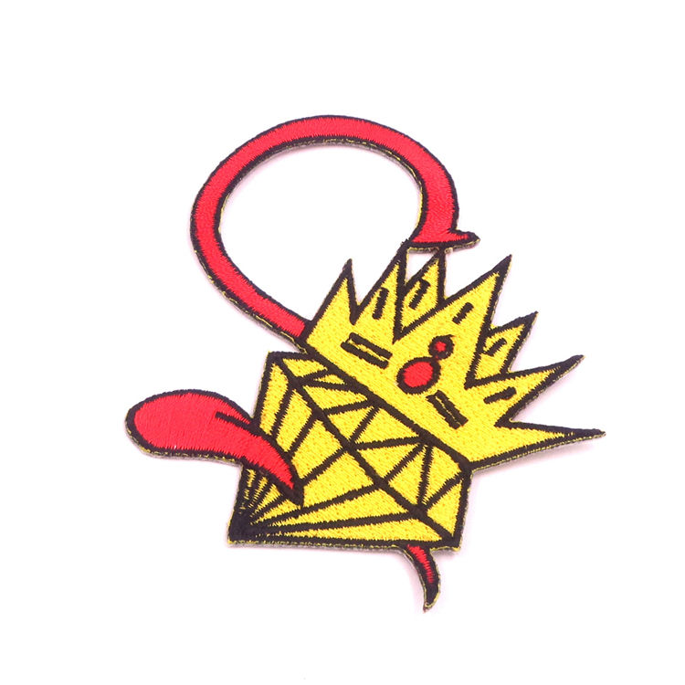 Benutzerdefinierte Private Label Snake Flower Logo Benutzerdefinierte Eisen auf Patches Big Boys für Kleidung