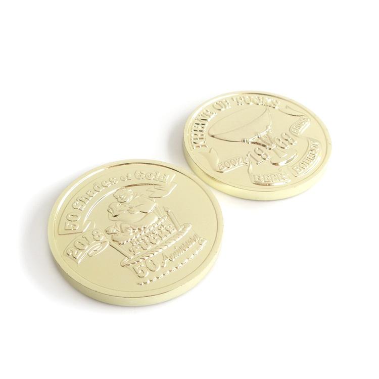 Fabrik Großhandel Heißer Verkauf Souvenirmünzen Hochwertige kundenspezifische Goldmünze