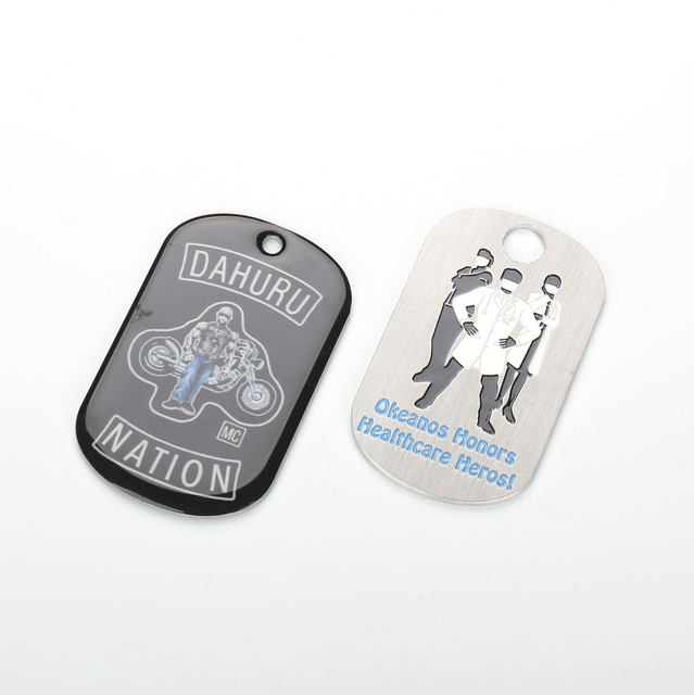 Hochwertige 316L-Edelstahl-20-mm-Metall-Hundehalsbandkette mit Namensschild für Hunde und Haustierhalsband