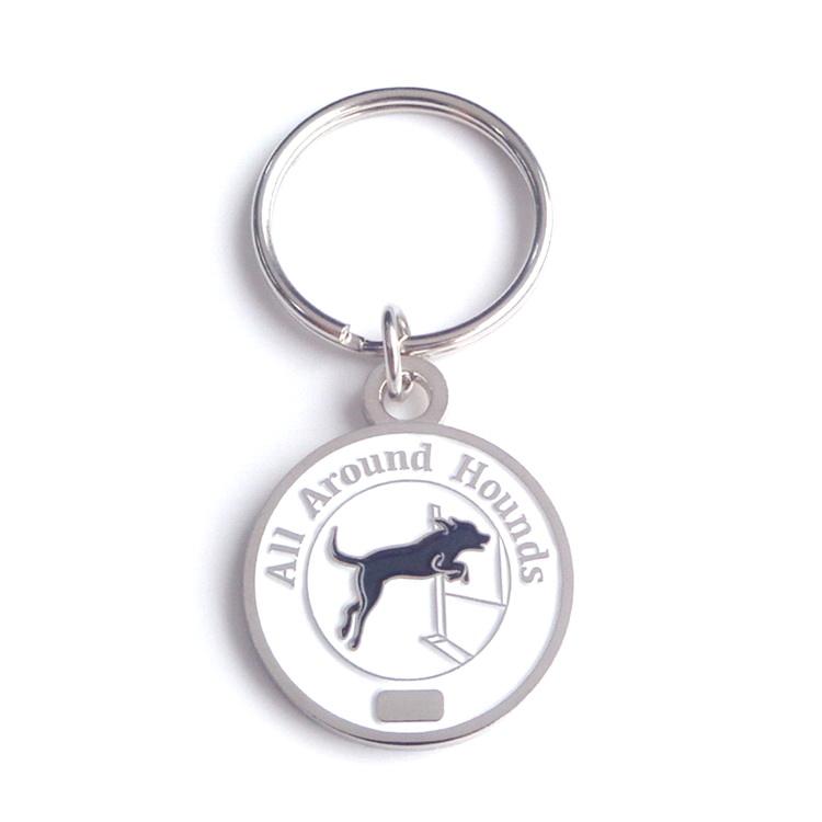Kostenloses Design, individuelle Hundemarke, Metall, rund, Sublimations-Hundemarke, Hundenamensschild, Schlüsselanhänger