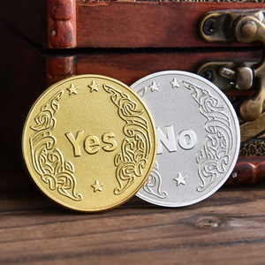 Kein Minimum, freies Design, 3D-Zinklegierung, Gold, Silber, Messing, Metallmünze, maßgeschneiderte Ja- oder Nein-Münzen