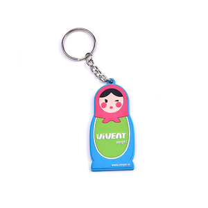 Großhandel mit individuellem Logo, PVC-Schlüsselanhänger, Anime-Schlüsselanhänger, rosa Schlüsselanhänger