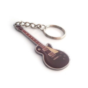 Großhandel mit individuellem Gitarrenform-Design-Schlüsselanhänger