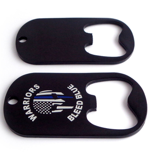 Graviertes Logo, individuelle Hundemarke aus Metall, Schlüsselanhänger mit Flaschenöffner