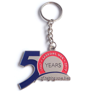 Fabrik Großhandel Werbegeschenke Schlüsselanhänger 50. Jahrestag der Souvenirs