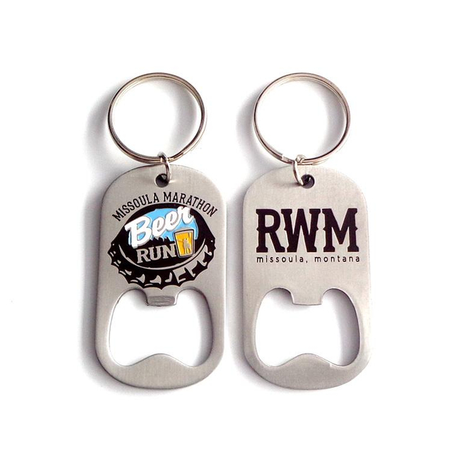 Kundenspezifischer runder Schlüsselanhänger Zhongshan Flaschenöffner Edelstahl Kreditkarte