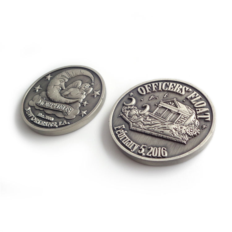 Kundenspezifischer Metall-Antik-Münzhersteller, Goldmünzen-Halskette, Silber-Challenge-Münze