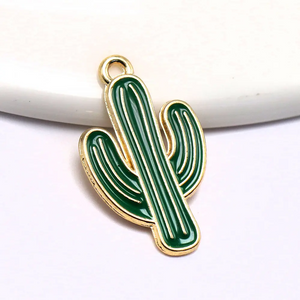 Großhandel mit individuellem Logo, Metallpflanzen-Schlüsselanhänger, Kaktus-Schlüsselanhänger