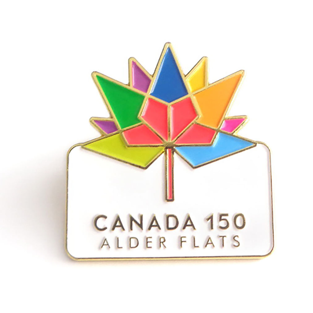 Maßgeschneiderte, individuell bedruckte Anstecknadel aus Metall ohne Mindestdesign