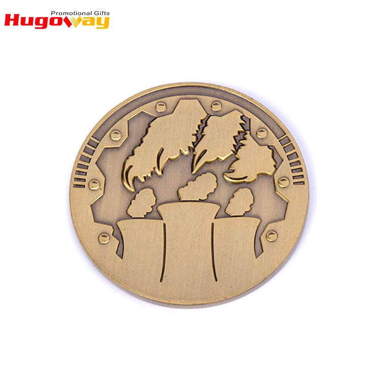 China Custom Cheap Metal Panda Lieferant Messing Gold Challenge Münzen