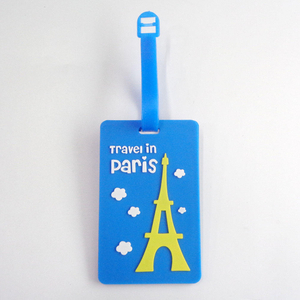 Benutzerdefinierter Reisegepäckanhänger Paris Stysle Gepäck-Namensschild mit Ihrem eigenen Logo