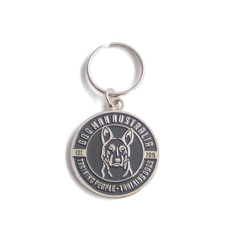Kostenloses Design, individuelle Hundemarke, Metall, rund, Sublimations-Hundemarke, Hundenamensschild, Schlüsselanhänger