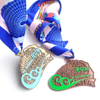 Metall-Weihnachts-Volleyball-Lauf-Marathon-Sportmedaillen, individuelle Medaille mit Band