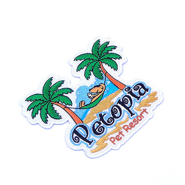 Benutzerdefinierte Sport Bee Cotton Material Patch Stickerei OEM-Logo für Kleidung