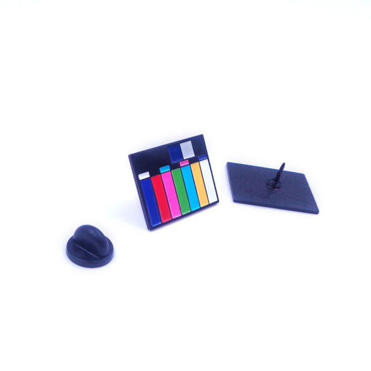 OEM-Fertigung kundenspezifische Metall-Hart-Emaille-Pins, weiche Revers-Regenbogen-Emaille-Pin