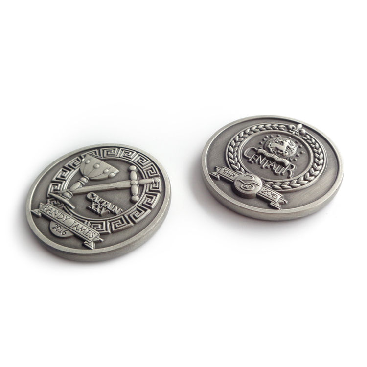 Keine Mindestbestellmenge. Antike griechische Silber-Engelsmünze aus Messing und Kupfer