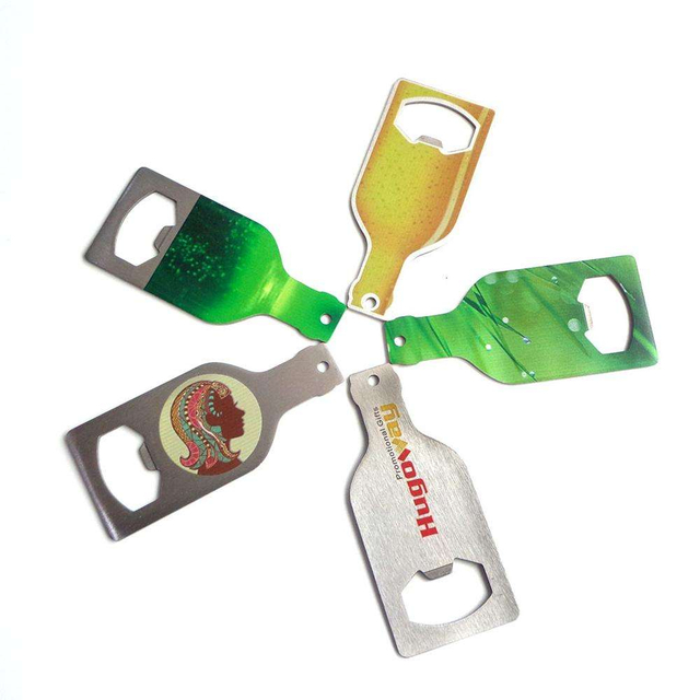 Oem Design Custom Bierflaschenform Edelstahl Flaschenöffner einseitig individuelles Logo