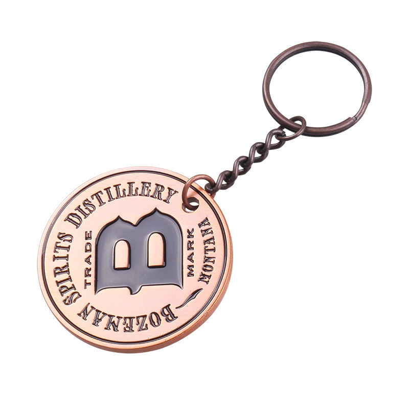 Personalisierte günstige Schlüsselanhänger aus Edelstahl, Metallbuchstaben-Schlüsselanhänger