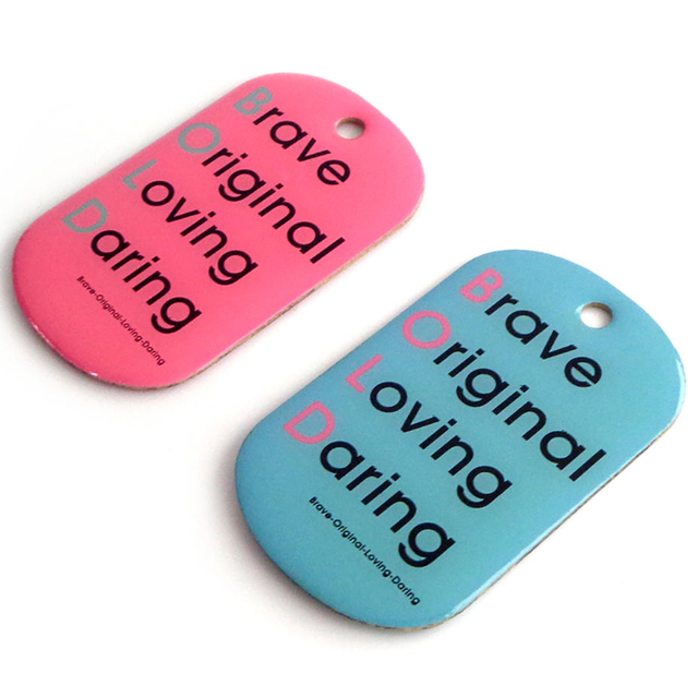 Heißer Verkauf, hochwertiger, kundenspezifischer, günstiger, maßgeschneiderter Metall-Erkennungsmarkendrucker für Menschen