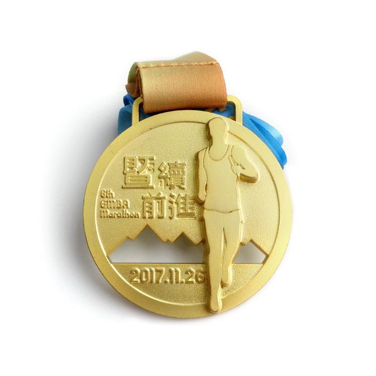 Medal Factory Kundenspezifische Logo-Zinklegierungs-Auszeichnung mit Glitzer-Emaille-5K-Laufmedaillen aus Metall mit Band
