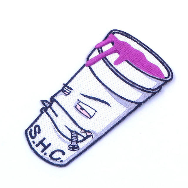 Großhandel 0,7 mm dicker gewebter individueller Aufnäher zum Aufbügeln für Taschen