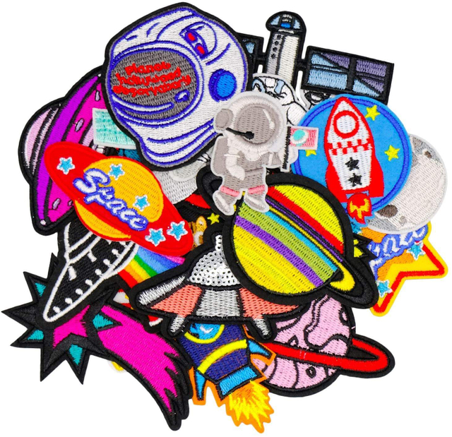 Großhandel mit individuell gewebtem Chenille-3D-Logo, gestickter Aufnäher zum Aufbügeln, Aufnähen von Aufnähern für Kleidung